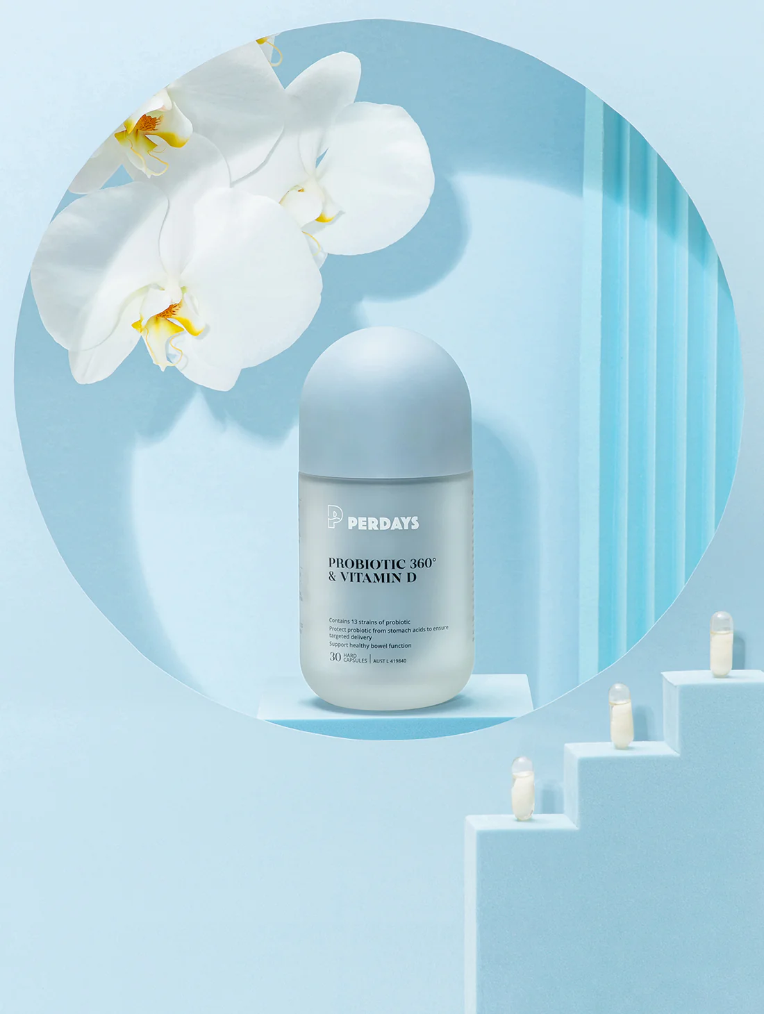 Men Vi Sinh Hỗ Trợ Tiêu Hóa & Giảm Cân Cho Mẹ Bầu - PERDAYS Probiotic 360 & Vitamin D - Hình ảnh 3