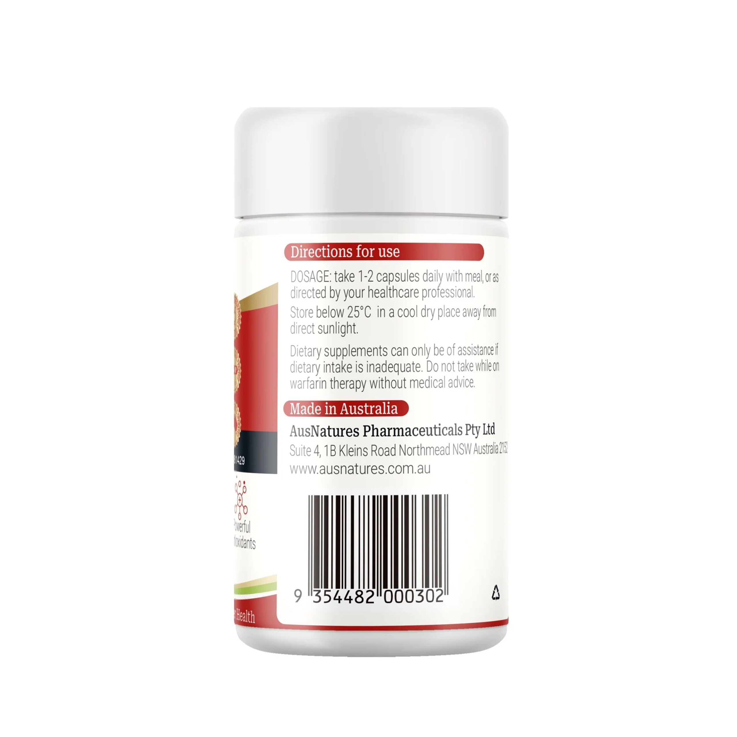 Viên uống CoQ10 100mg AusNatures - Giảm quá trình oxy hóa, hỗ trợ sức khỏe cho tim - Lọ 60 viên - Hình ảnh 2