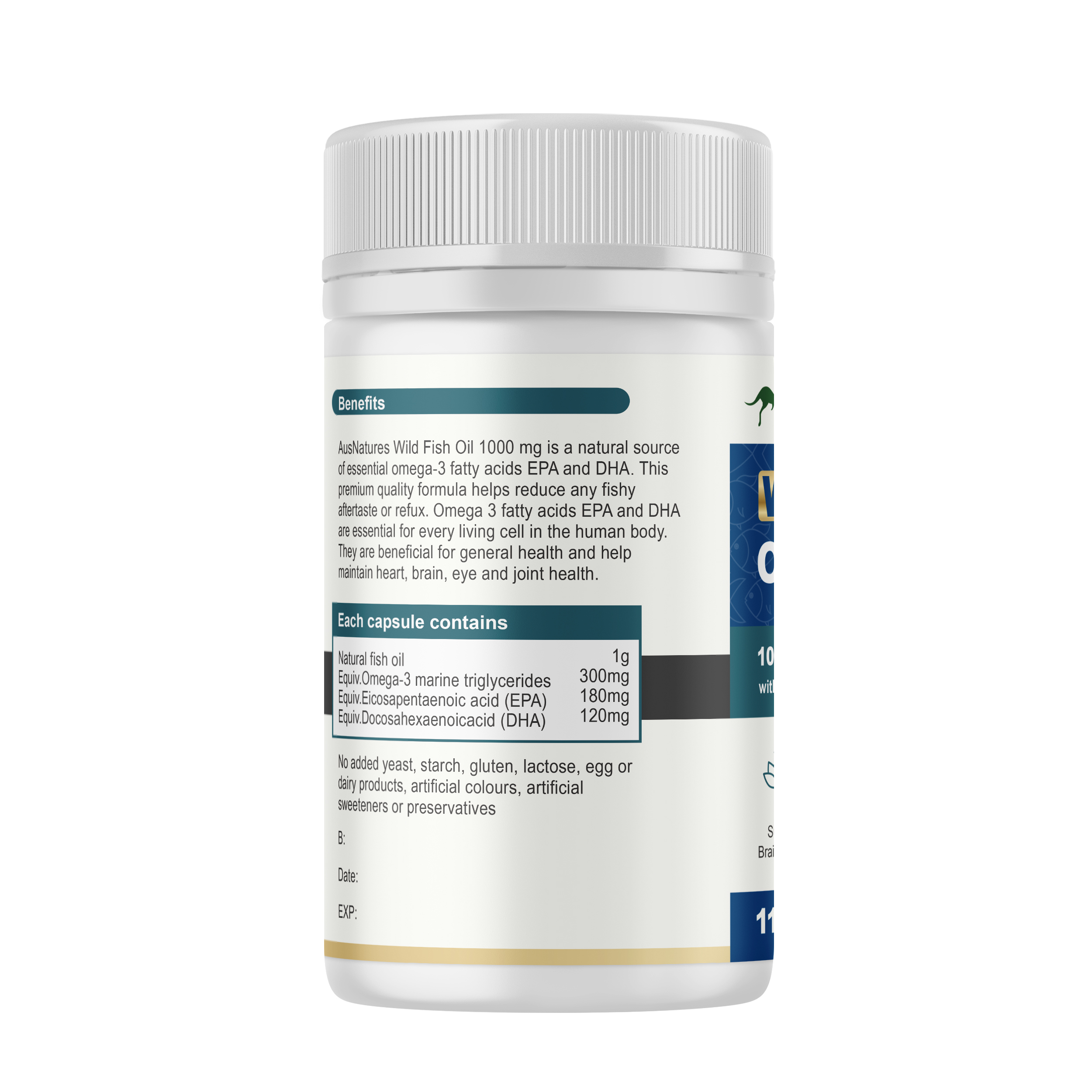 Dầu cá Omega 3 - AusNatures Wild Fish Oil - Hỗ trợ phát triển não bộ, tim mạch và thị lực - 110 viên - Hình ảnh 3