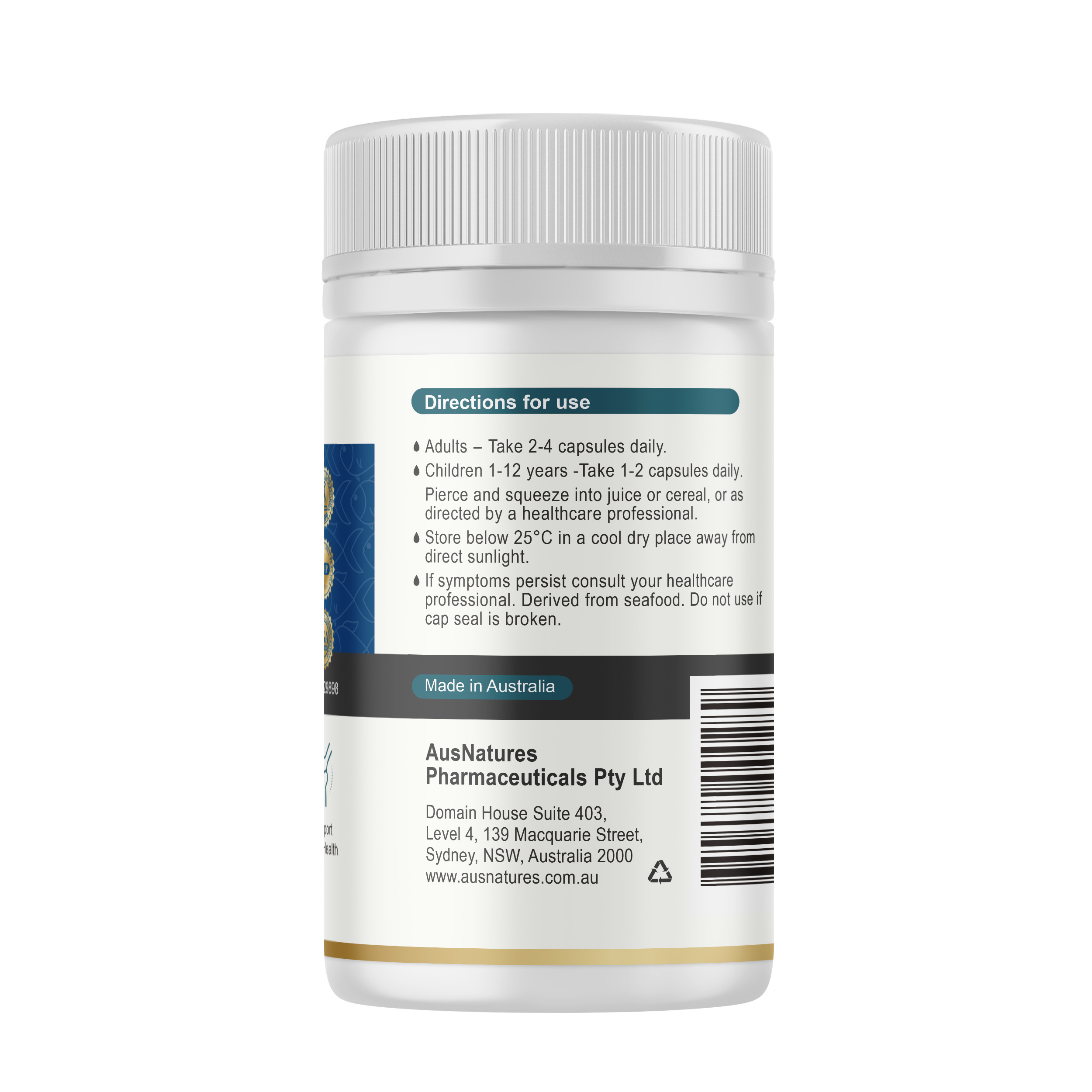 Dầu cá Omega 3 - AusNatures Wild Fish Oil - Hỗ trợ phát triển não bộ, tim mạch và thị lực - 110 viên - Hình ảnh 4