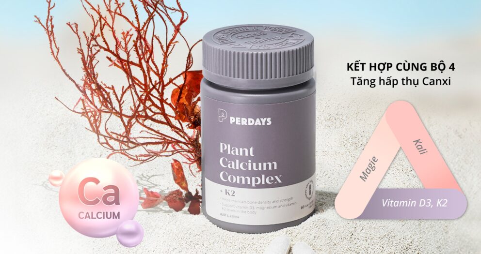 canxi tảo biển đỏ thuần chay perdays từ úc