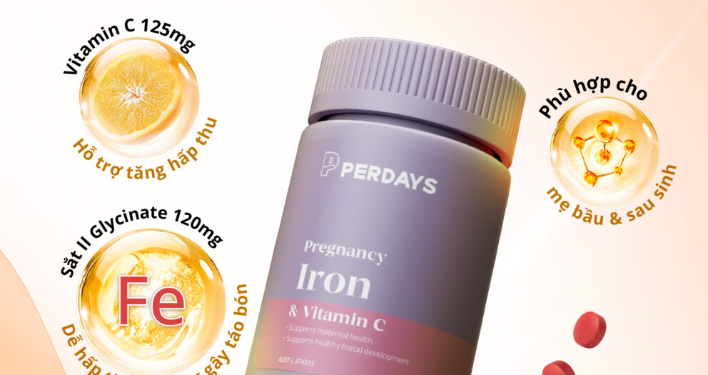viên uống sắt hữu cơ perdays úc có tốt không